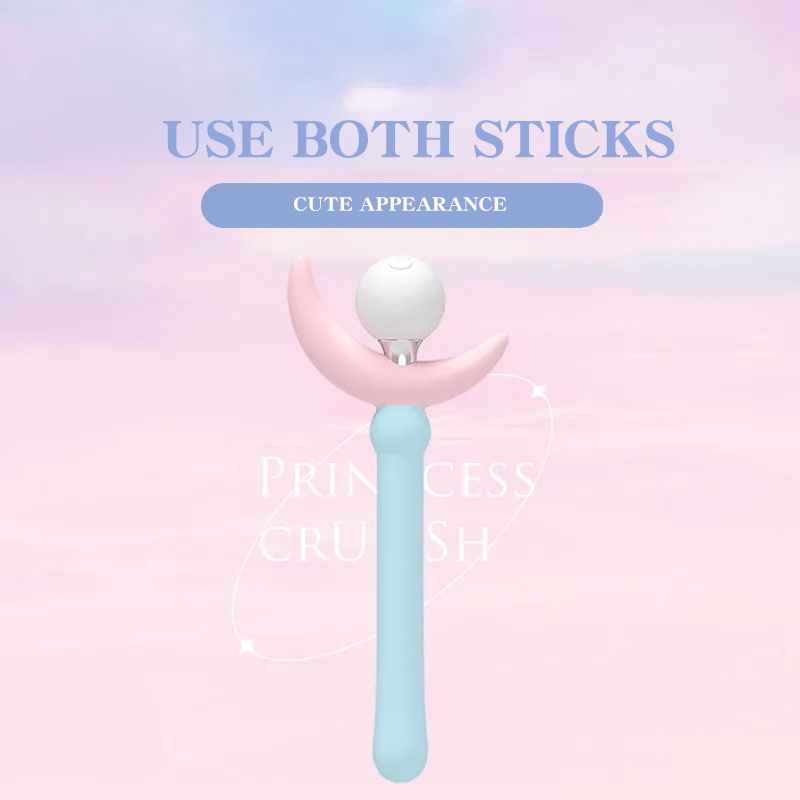 Princess Wand Vibrator – 10-Mode Detachable Clit Stimulator, IPX7 Waterproof, Quiet & Rechargeable