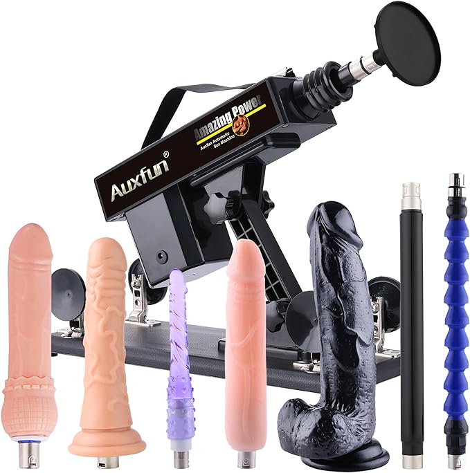 Sex machine with suction cup adapter automatic dildo machine