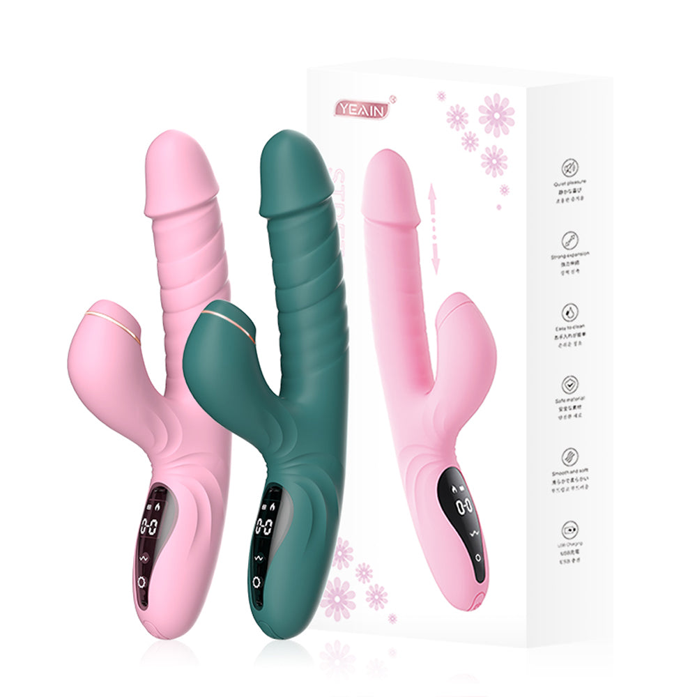 Stretch sucking Vibrating G spot AV Stick Penis Female Sex Masturbatio