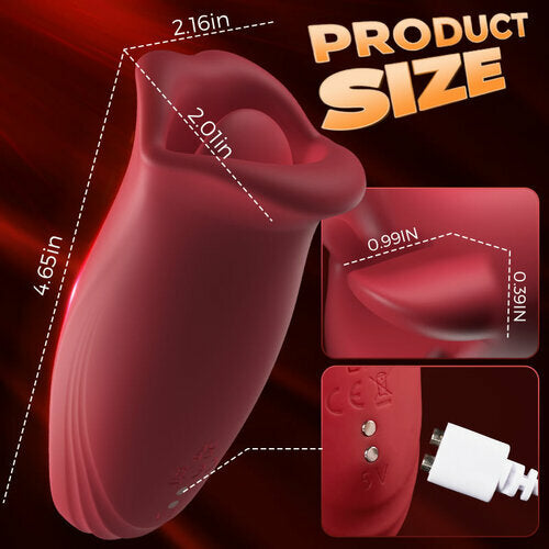 Tongue licking multi-frequency vibration bite licking mouth fun vibrator