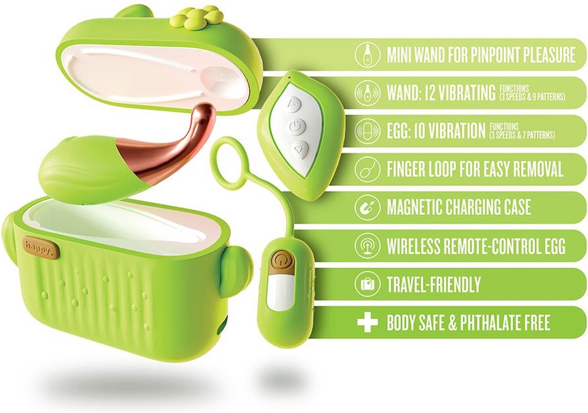 Clitoral Stimulator  Sucking Vibrating massager for women BLOOMING BLISS GREEN BLUSH