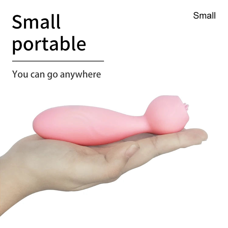 Pink Rose Tongue Clitoral Vibrator