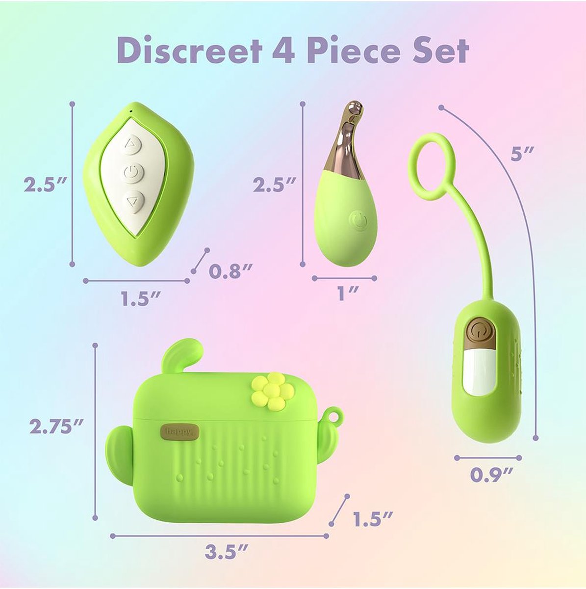 Clitoral Stimulator  Sucking Vibrating massager for women BLOOMING BLISS GREEN BLUSH
