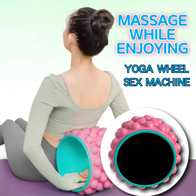ROGTYO Yoga Wheel Yoga Ball Simulated Penis Sex Machine Relieve Fatigue Pillow Talk