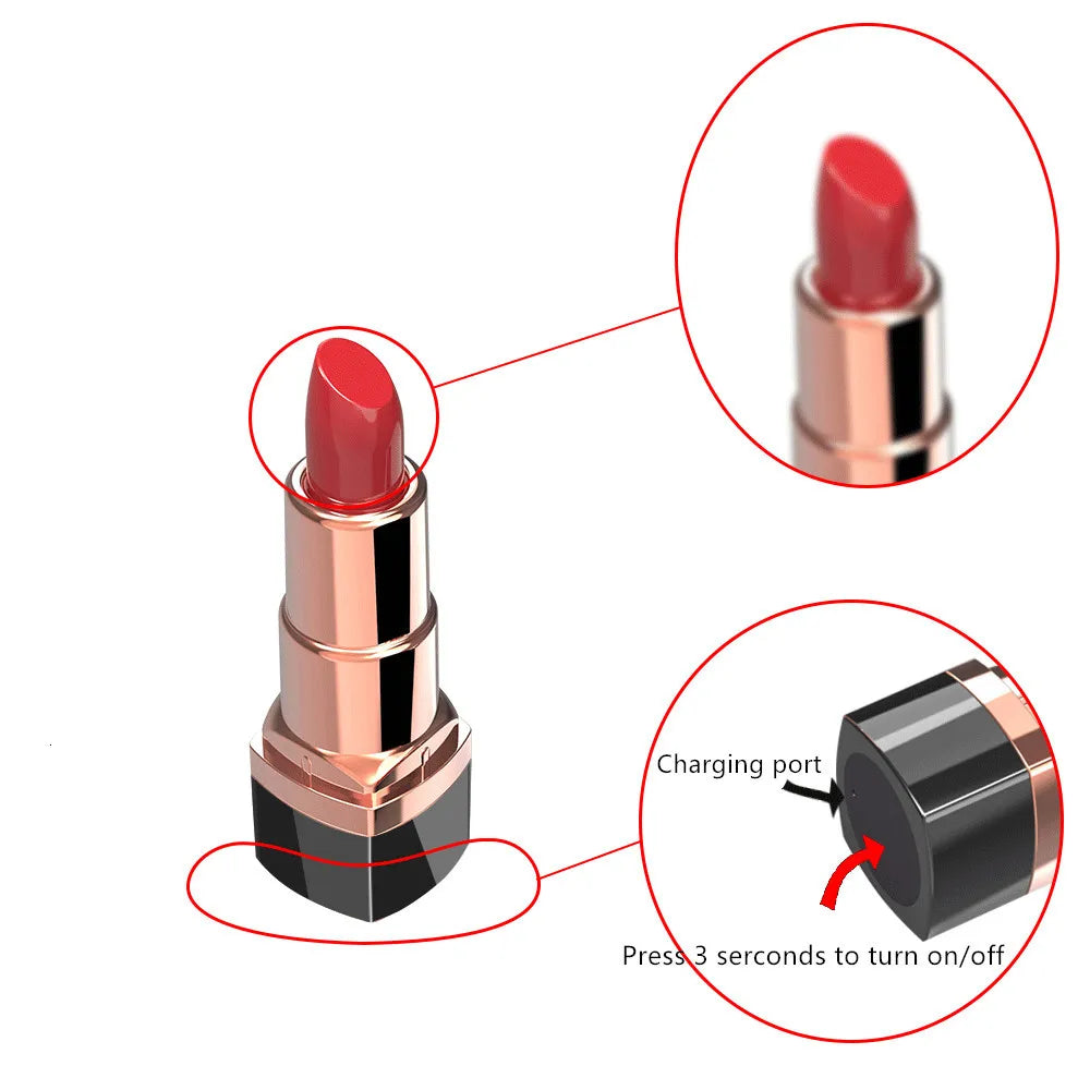 LustBeauty - Lipstick Egg Skipping Bullet Vibrator Multi-speed Clitoris Mini Masturbation