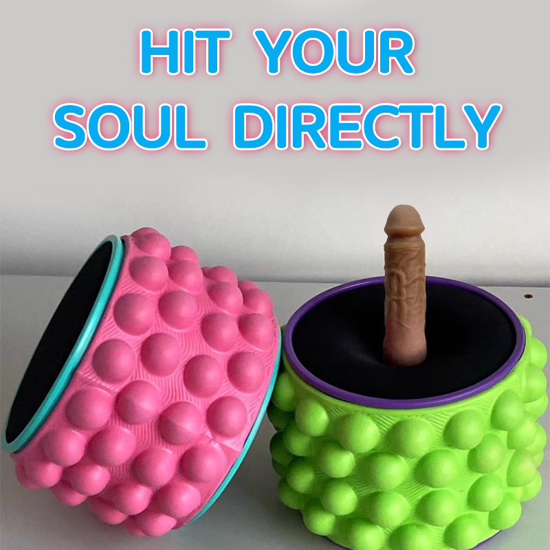 ROGTYO Yoga Wheel Yoga Ball Simulated Penis Sex Machine Relieve Fatigue Pillow Talk