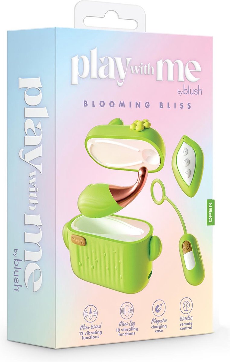 Clitoral Stimulator  Sucking Vibrating massager for women BLOOMING BLISS GREEN BLUSH