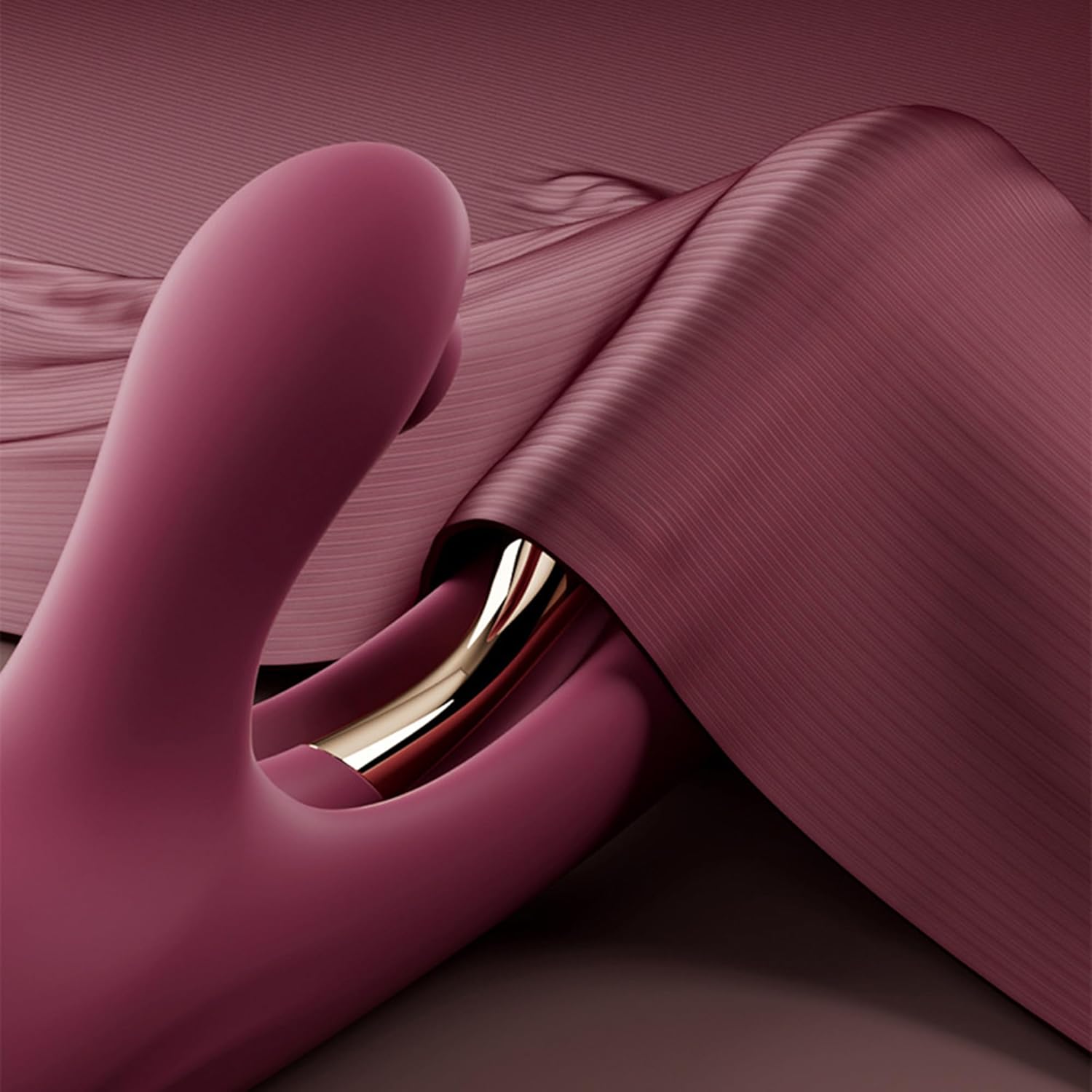 G Spot Rabbit Vibrator Three Points of StimulationSucking Toy Female