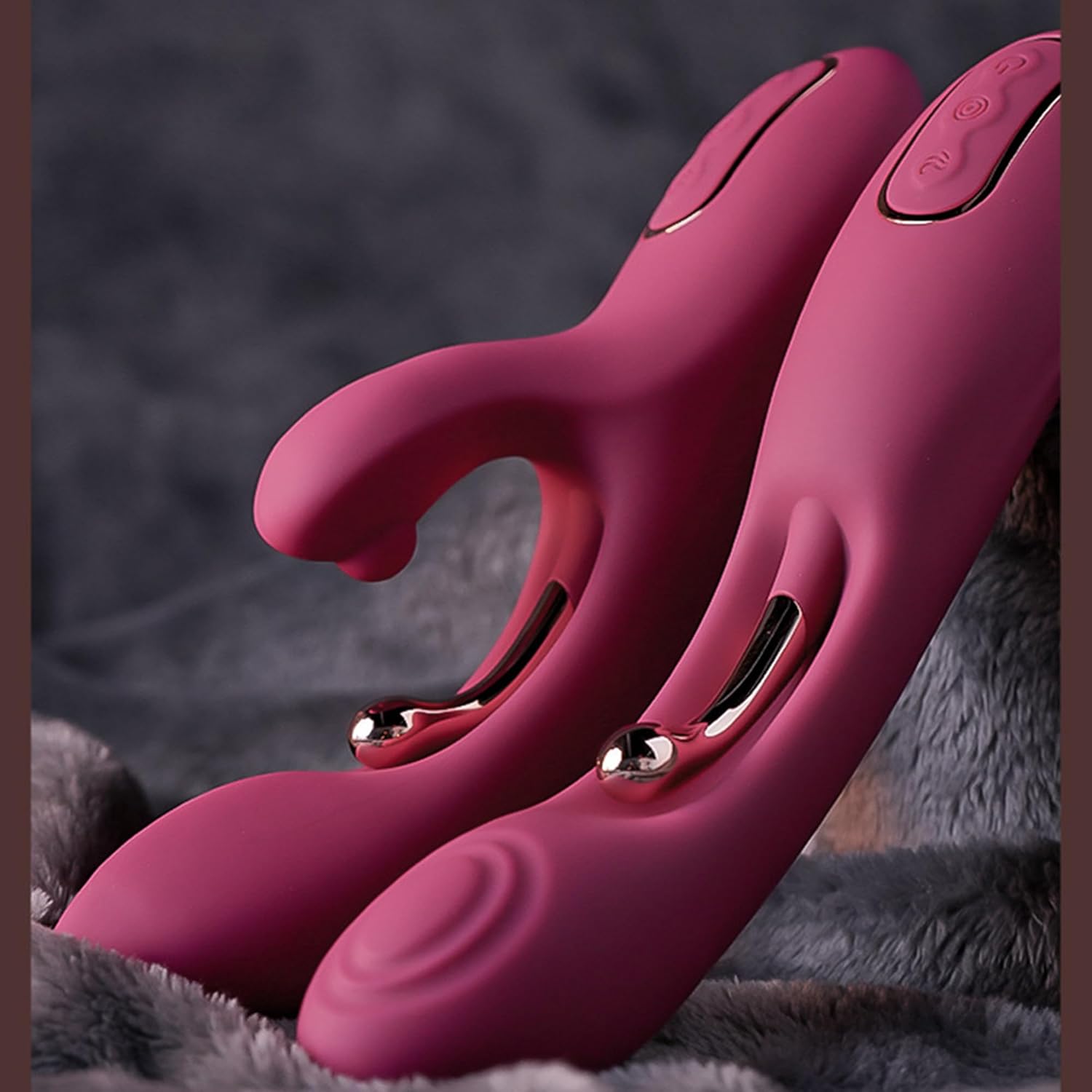 G Spot Rabbit Vibrator Three Points of StimulationSucking Toy Female
