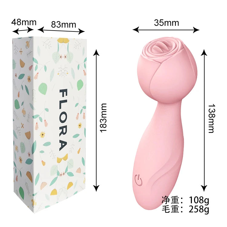 Pink Rose Tongue Clitoral Vibrator