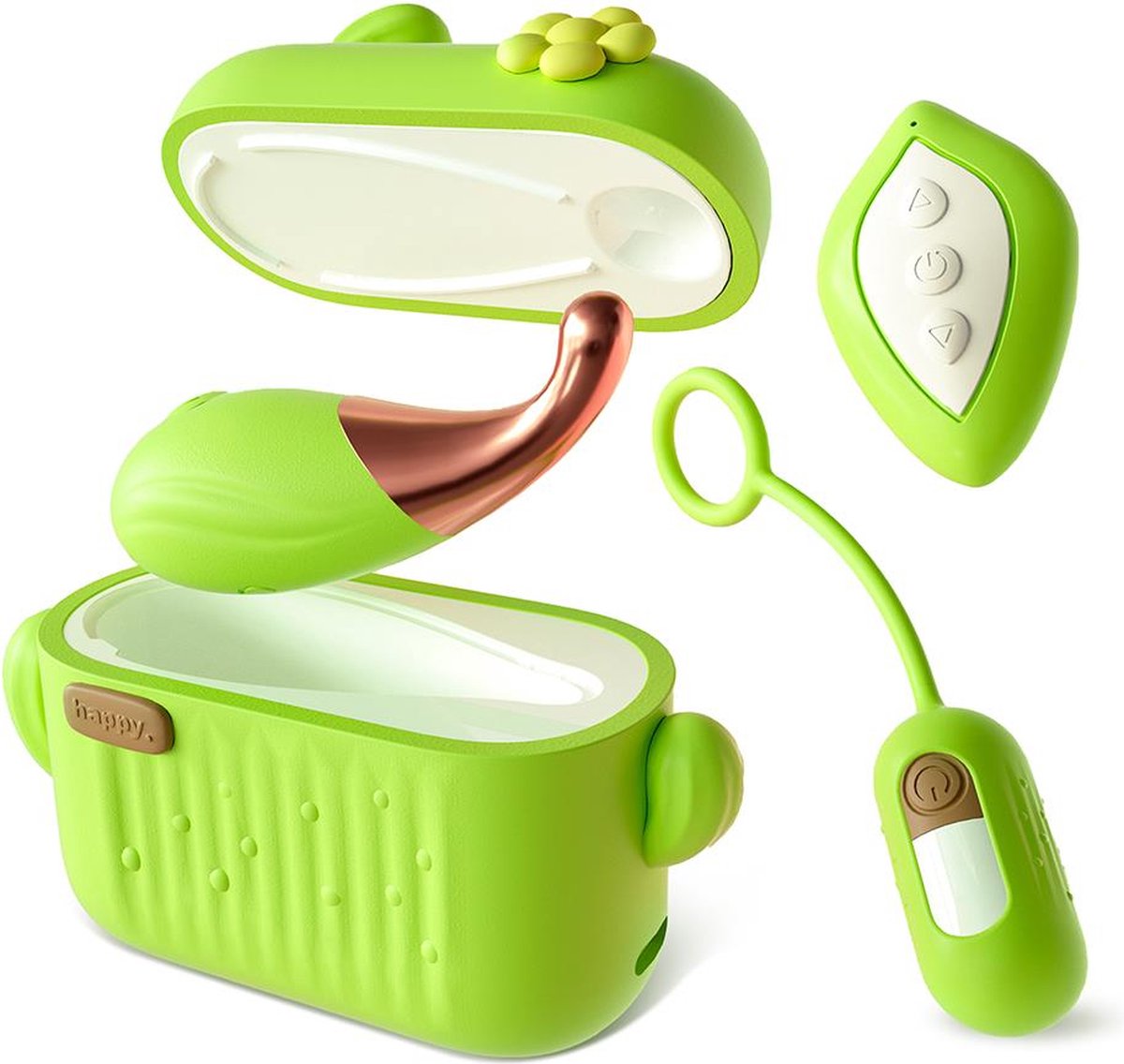 Clitoral Stimulator  Sucking Vibrating massager for women BLOOMING BLISS GREEN BLUSH