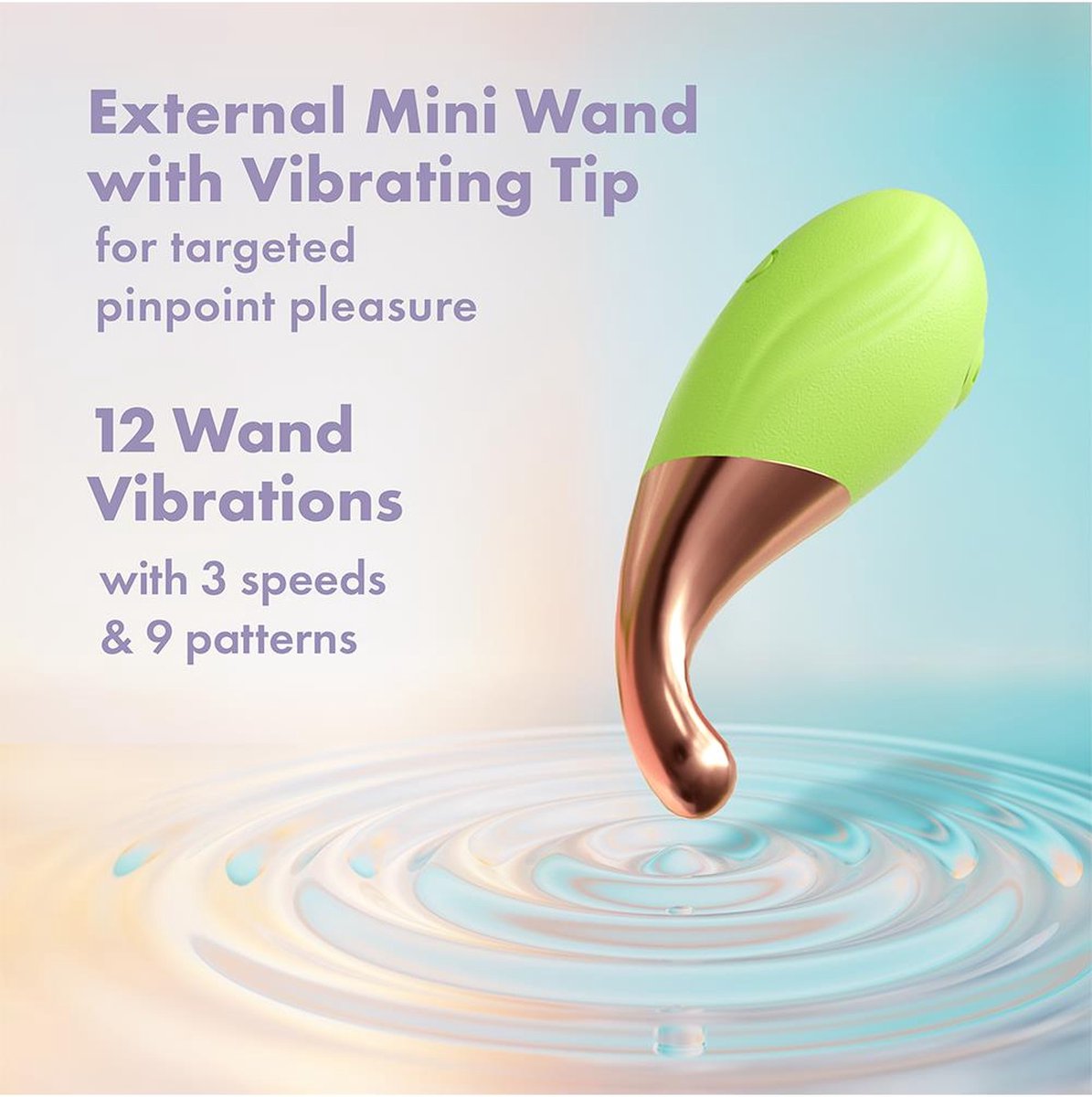 Clitoral Stimulator  Sucking Vibrating massager for women BLOOMING BLISS GREEN BLUSH