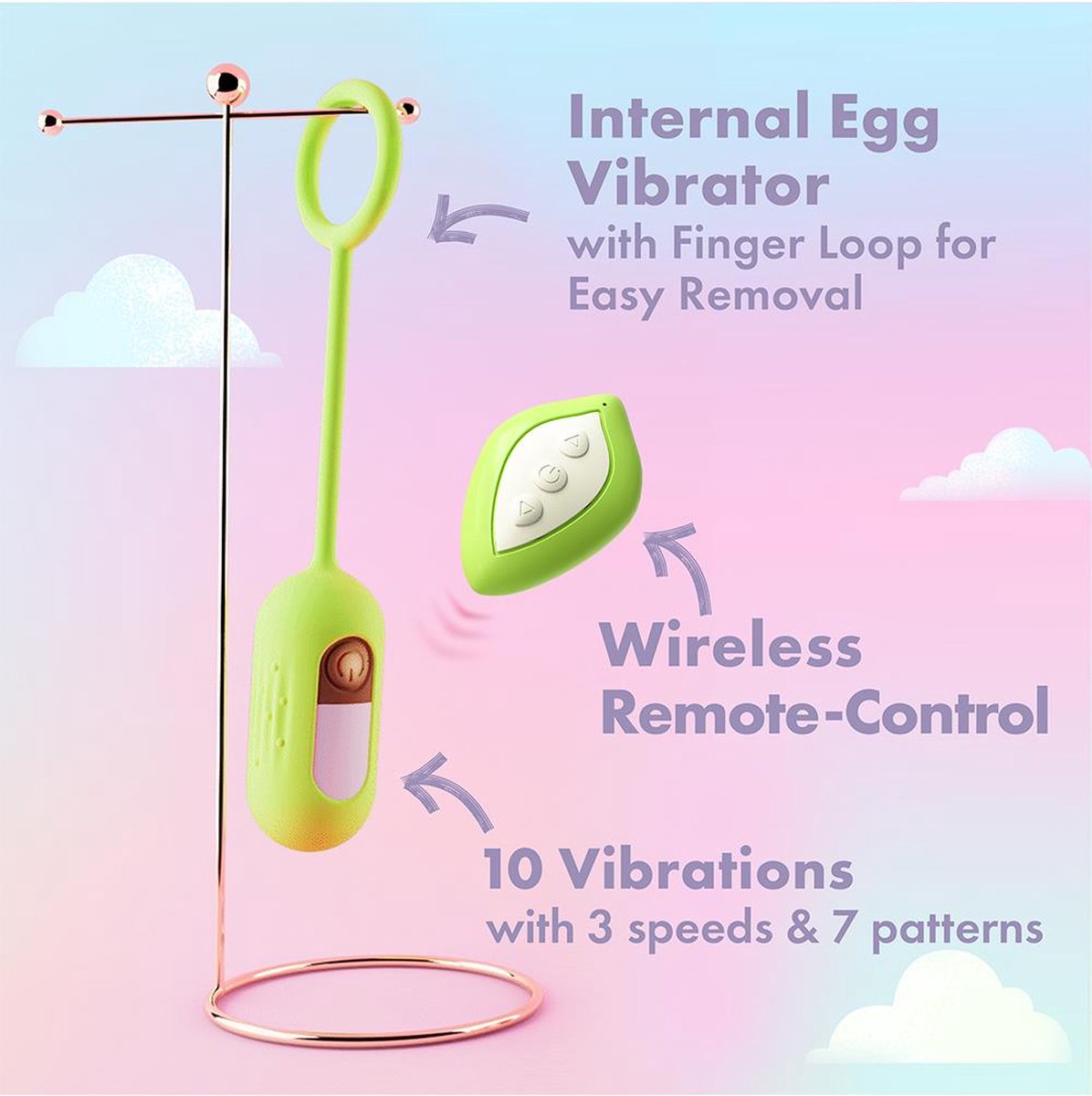 Clitoral Stimulator  Sucking Vibrating massager for women BLOOMING BLISS GREEN BLUSH
