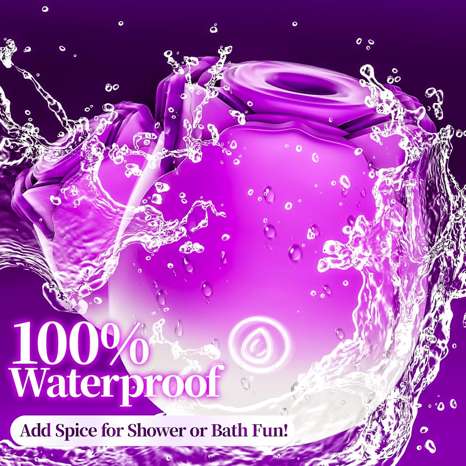 10-Speed Waterproof Rose Sucker Toy - Silent & Automatic