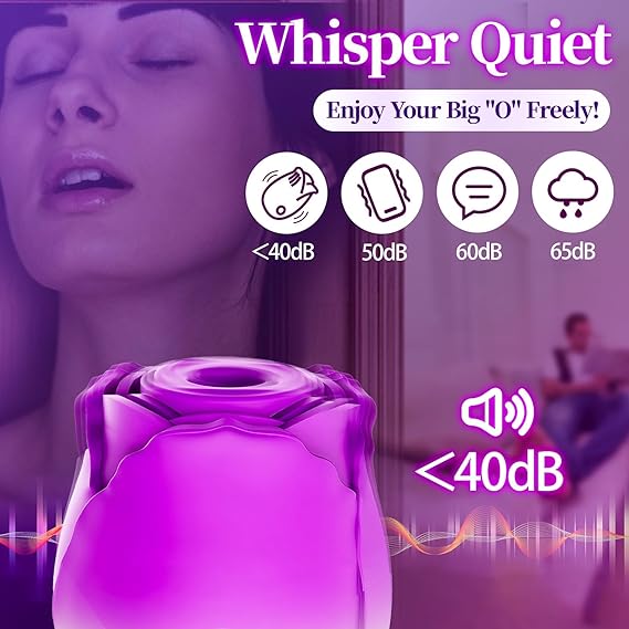 10-Speed Waterproof Rose Sucker Toy - Silent & Automatic