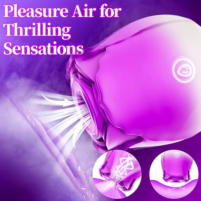 10-Speed Waterproof Rose Sucker Toy - Silent & Automatic