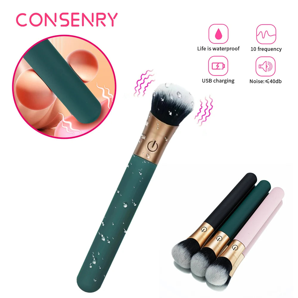 LustBeauty - Brush 4.0 G-Spot Nipple Clitoral Makeup Stimulator