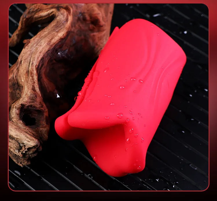 Blazing Kiss #1 APP Lip Clip Stem Trainer Male Massager Adult Erotic Sex Products Masturbator Cup