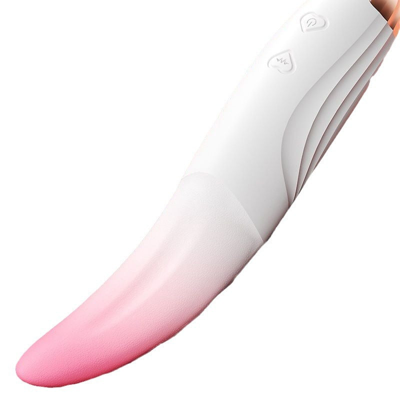 Vibrator female fun adult flirting licking tongue