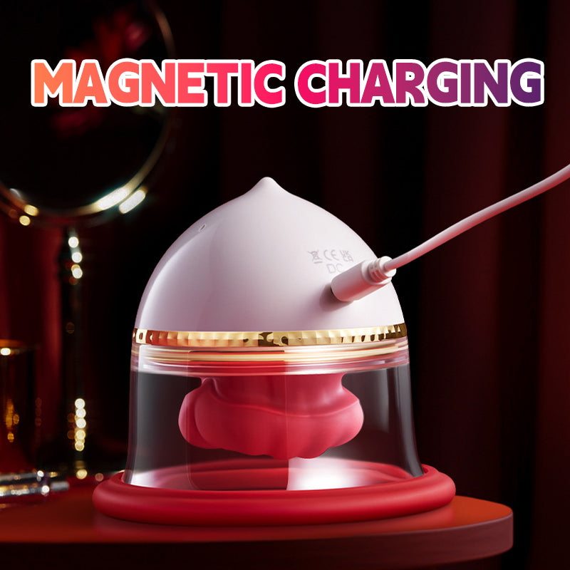 Angel Kiss Mouth Biting Vacuum Suction Breast Massager