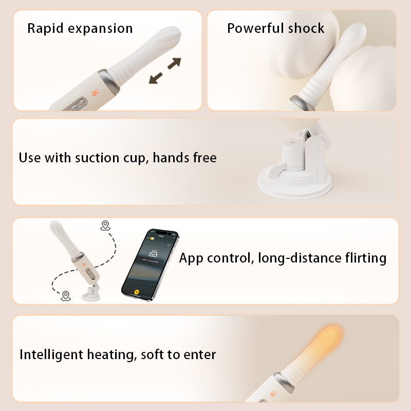 App Controlled Handsfree Dildo Machine Female Masturbation