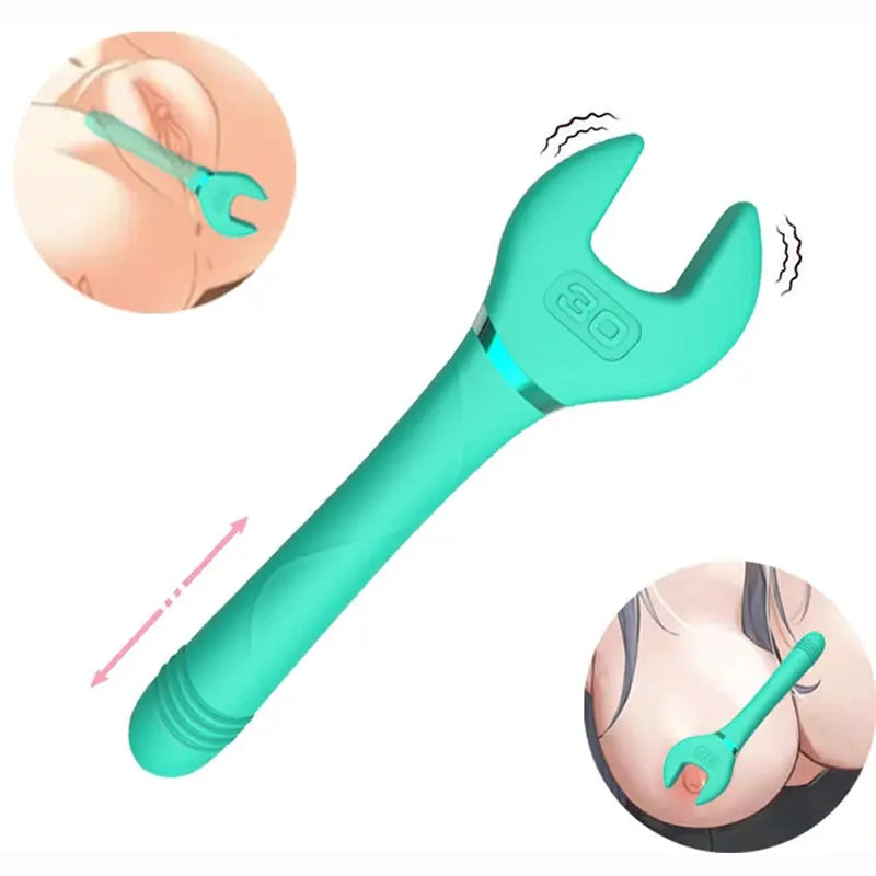 Automatic Retractable Wrench Vibrator for Women - Personal Massage Toy