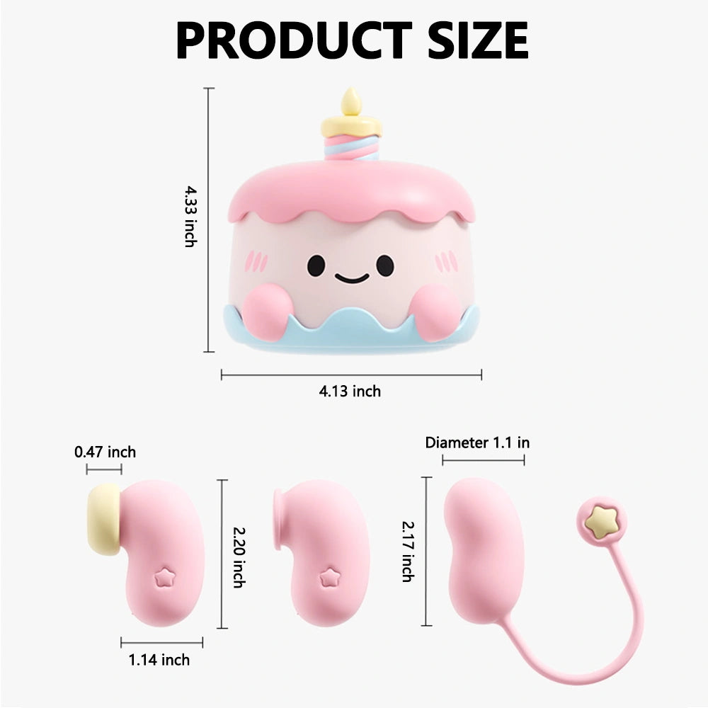 Ankni Sweet Heart Smart Massager | Heart-Shaped App Controlled Mini Vibrator, Type-C Rechargeable, IPX7 Waterproof & Ultra Quiet