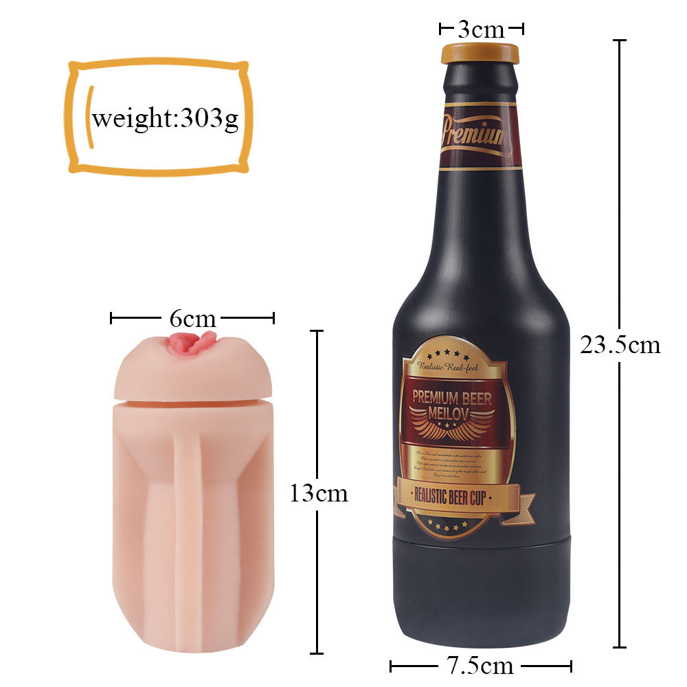 Männlicher Masturbator Erotikspielzeug tragbare Bierflasche