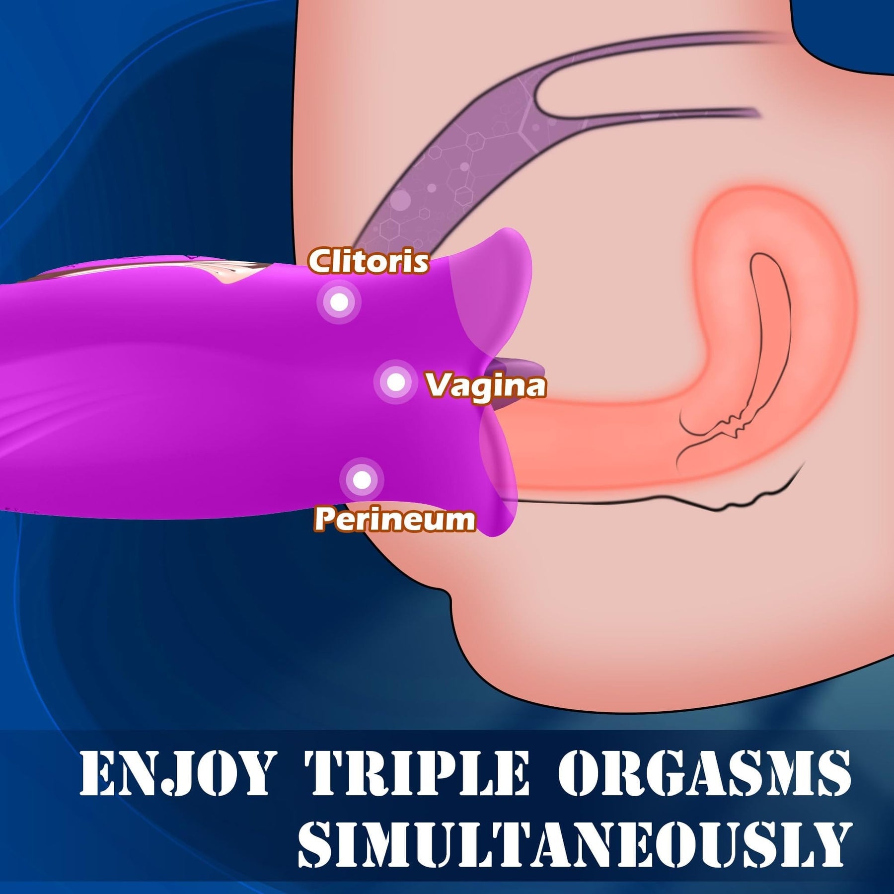 Tongue licking multi-frequency vibration bite licking mouth fun vibrator