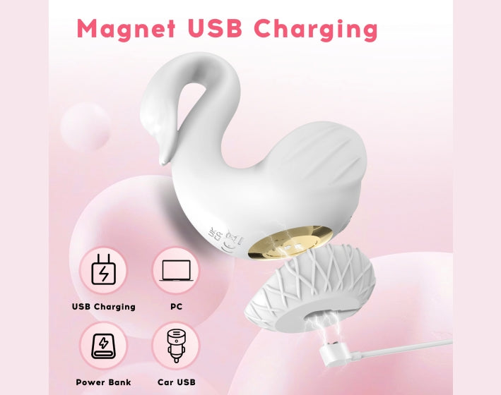 White Cygnus Suck Vibrator