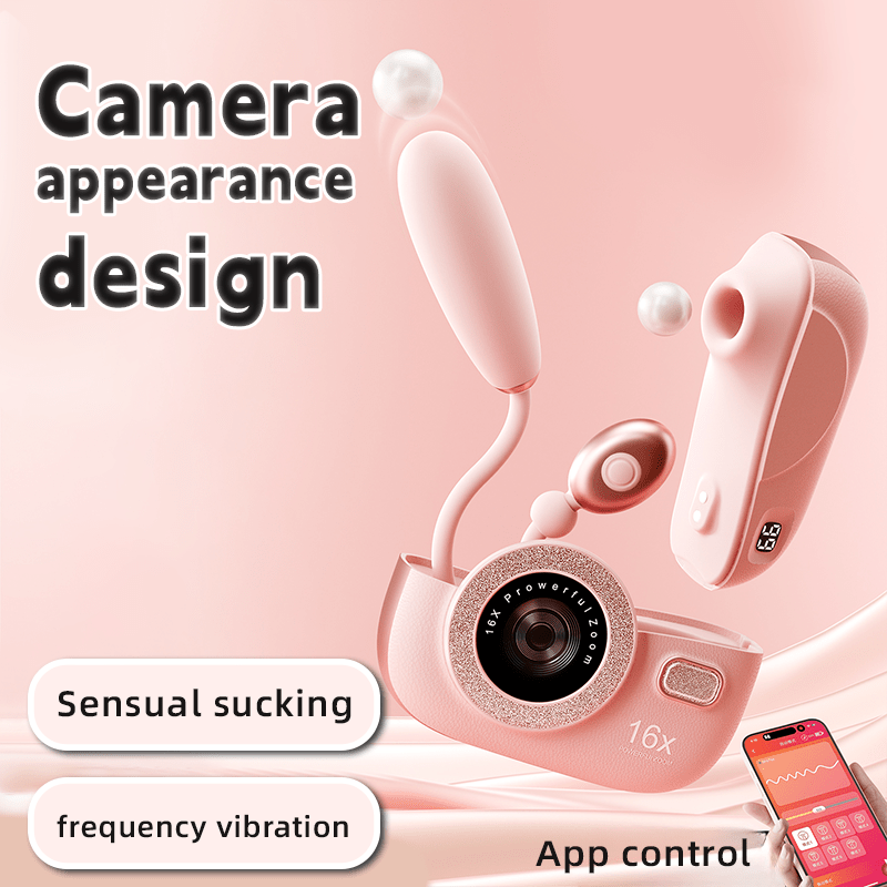 CCD Camera-shaped Split Clitoris Sucking & G-spot Vibrator