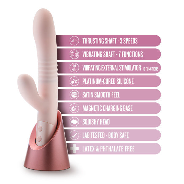 Blush Fraya Rabbit Rechargeable Vibrator Pink