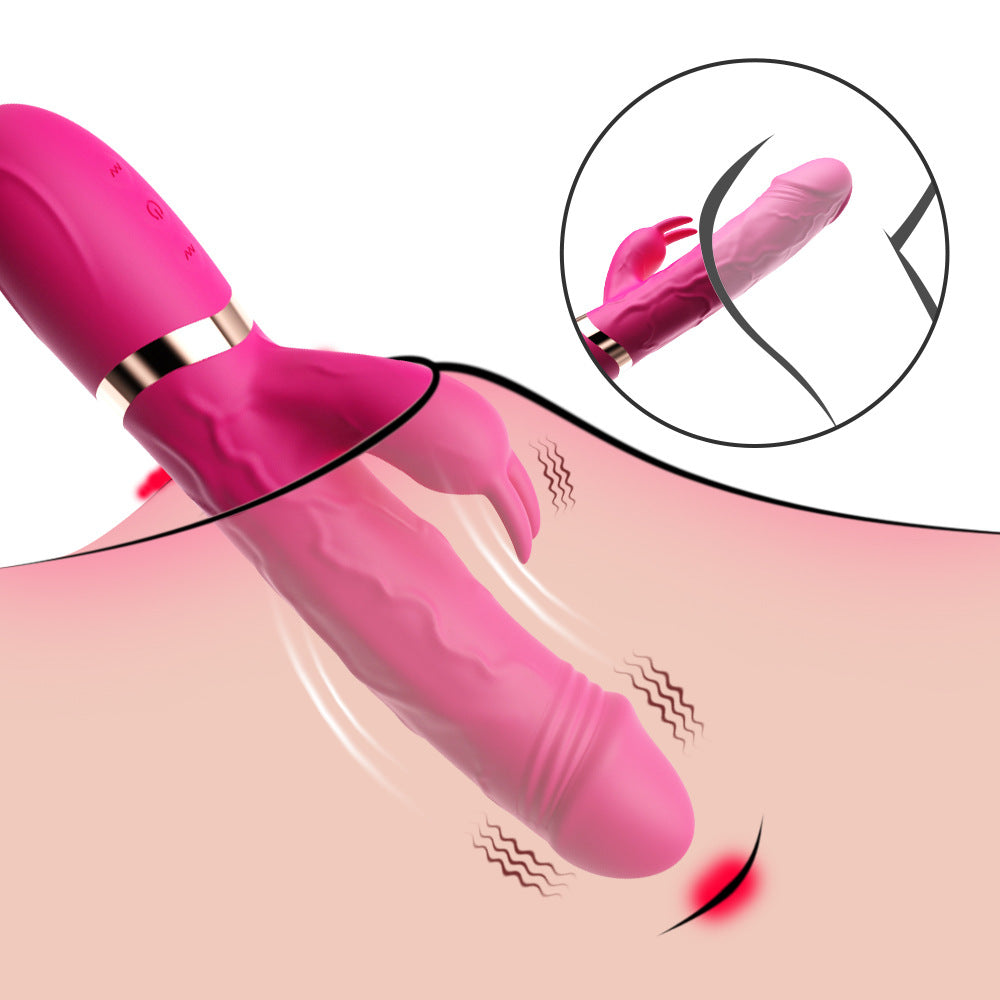 محاكاة هزاز أرنب G-spot المزدوج للنساء