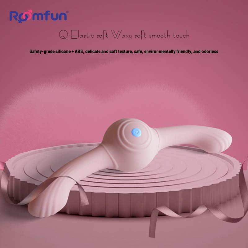 Double Dragon Playing Pearl Pink Double Headed Dragon Lesbian Vibrating Massager