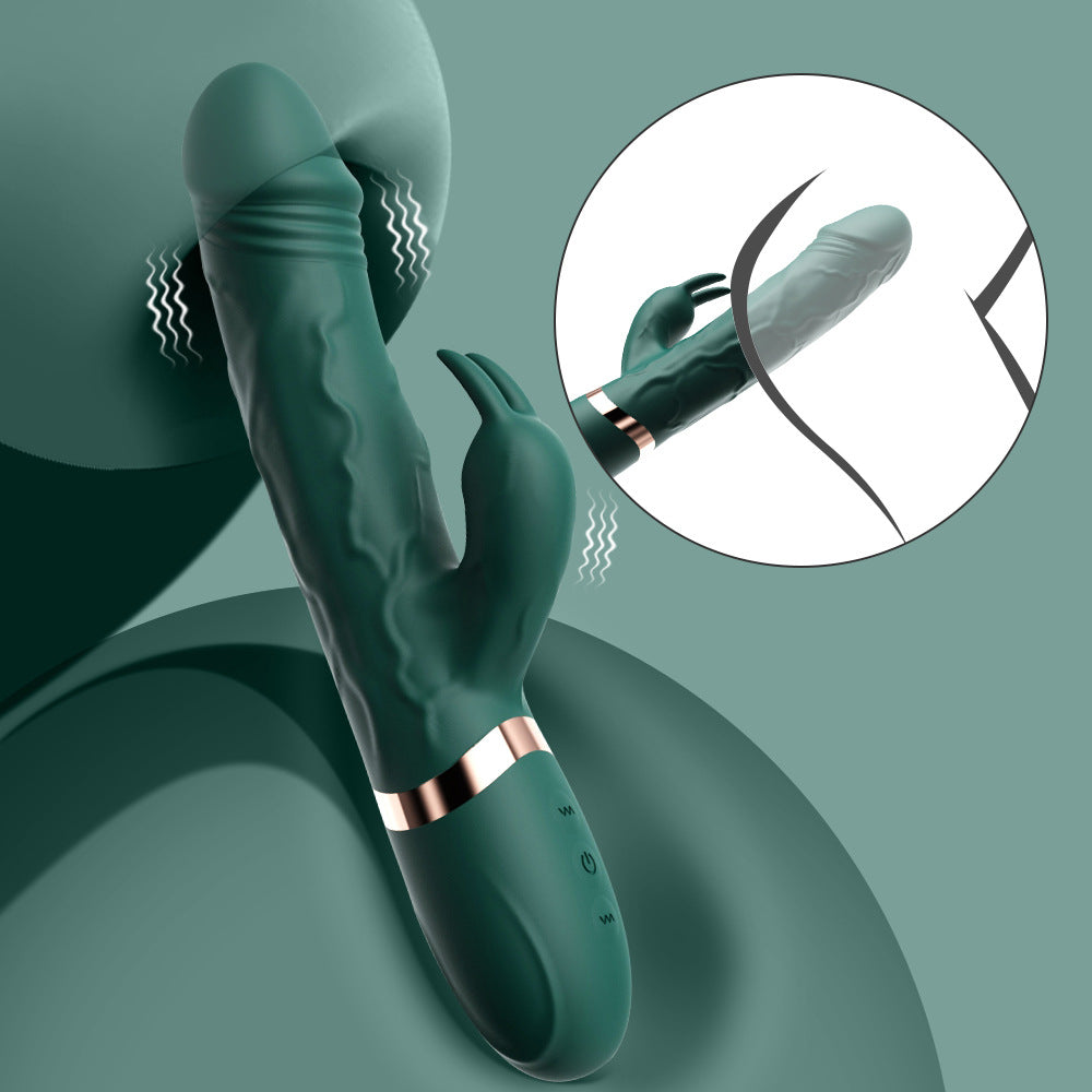 محاكاة هزاز أرنب G-spot المزدوج للنساء