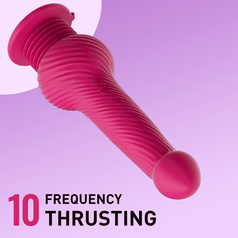 Knoten Monster 10 Schubvibrieren riesiger Dildo 9,25 Zoll