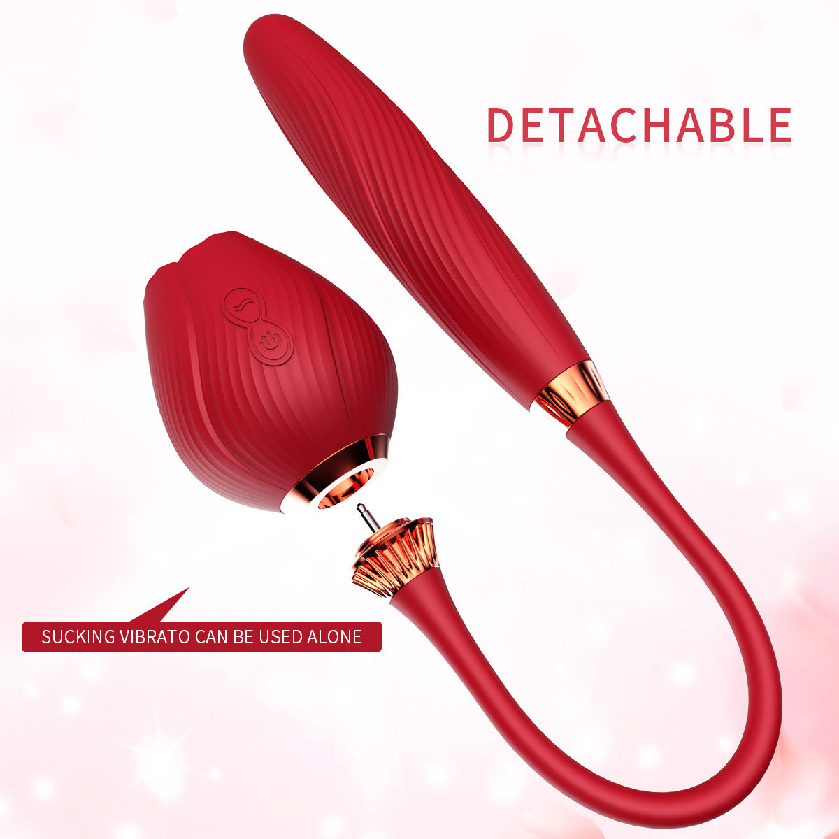 Vibrador Rose, dispositivo de masturbación de impacto telescópico totalmente automático.