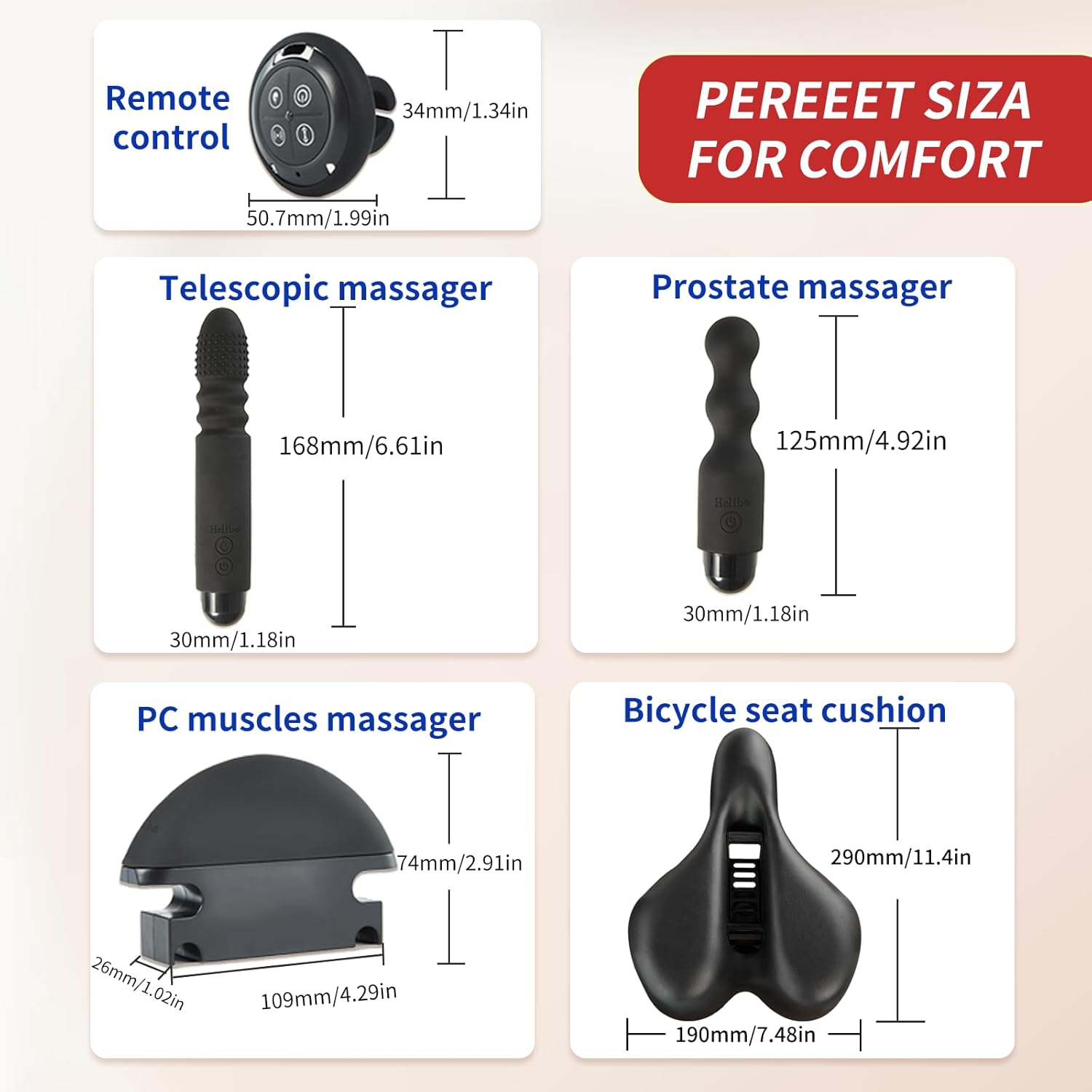 HeliBo Sex Bike Sitzkissen automatische Sex -Booster -Sexspielzeug für Erwachsene