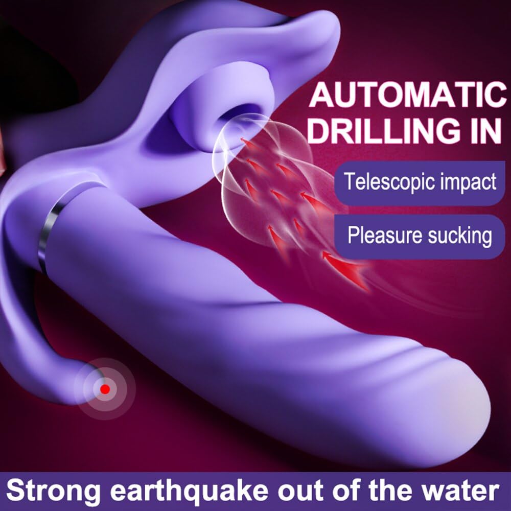 Teleskop-Vibrator-Klitoris-Stimulator Vagina G-Punkt-Massager-Silikon-Dildo-Masturbator