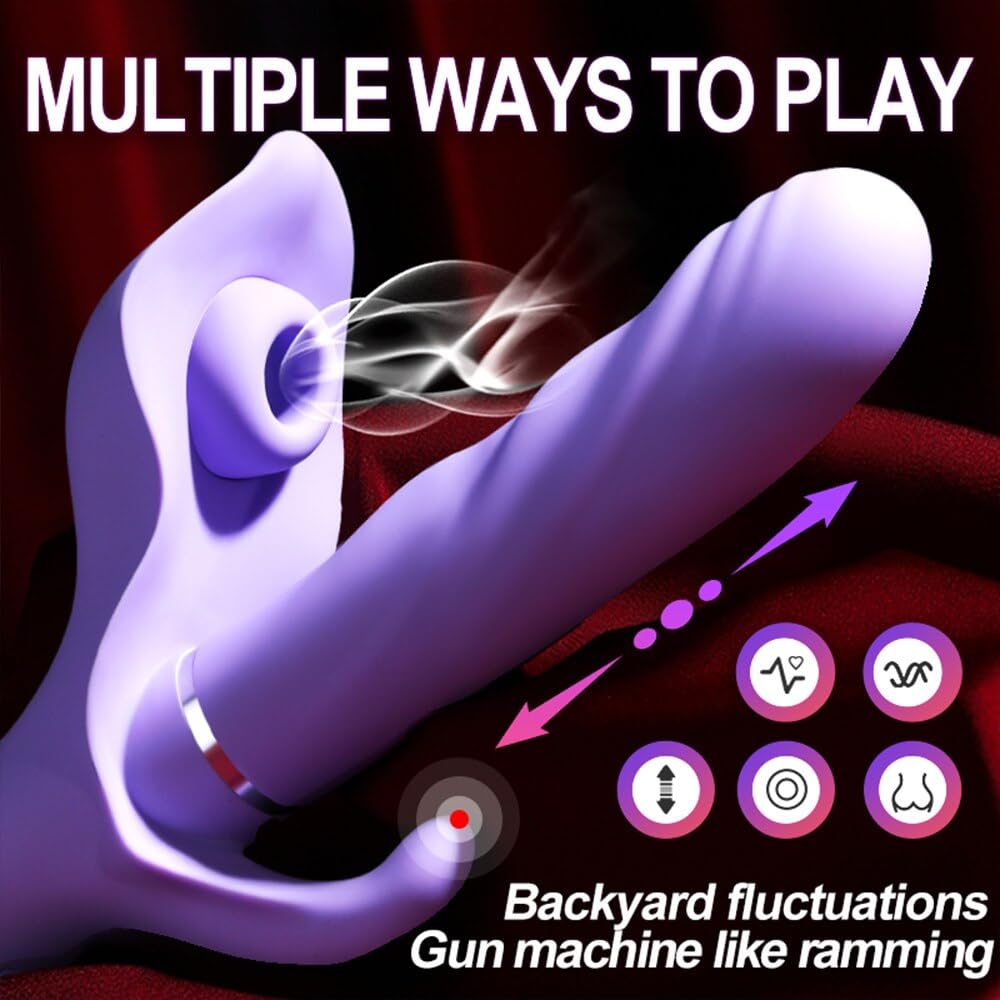 Teleskop-Vibrator-Klitoris-Stimulator Vagina G-Punkt-Massager-Silikon-Dildo-Masturbator