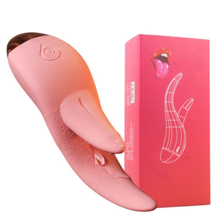 10 Mode Heating Tongue Licking Vibrator Mini G-spot Sex Toys