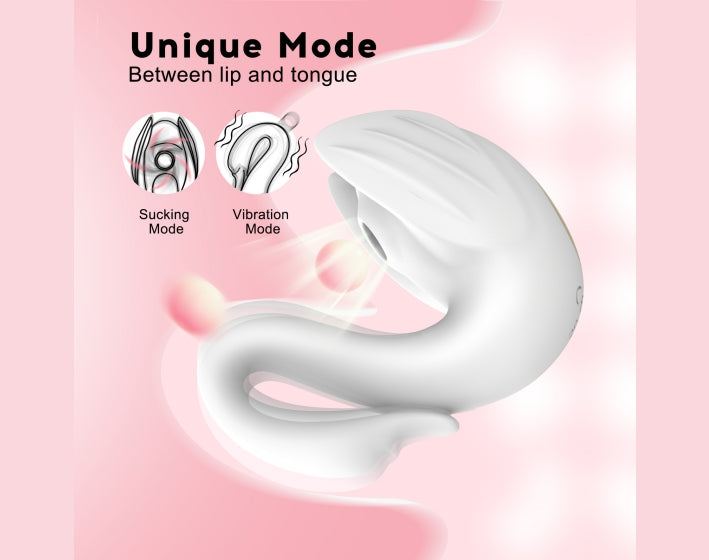 White Cygnus Suck Vibrator