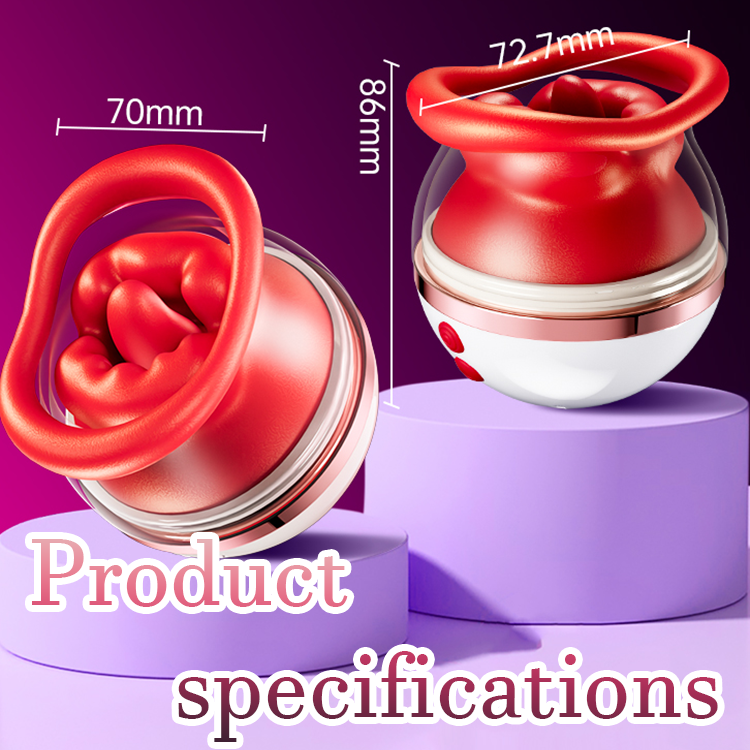 Zungenklitorisorgasmus -Vibrator -Brustwarzen und Licking Masturbator