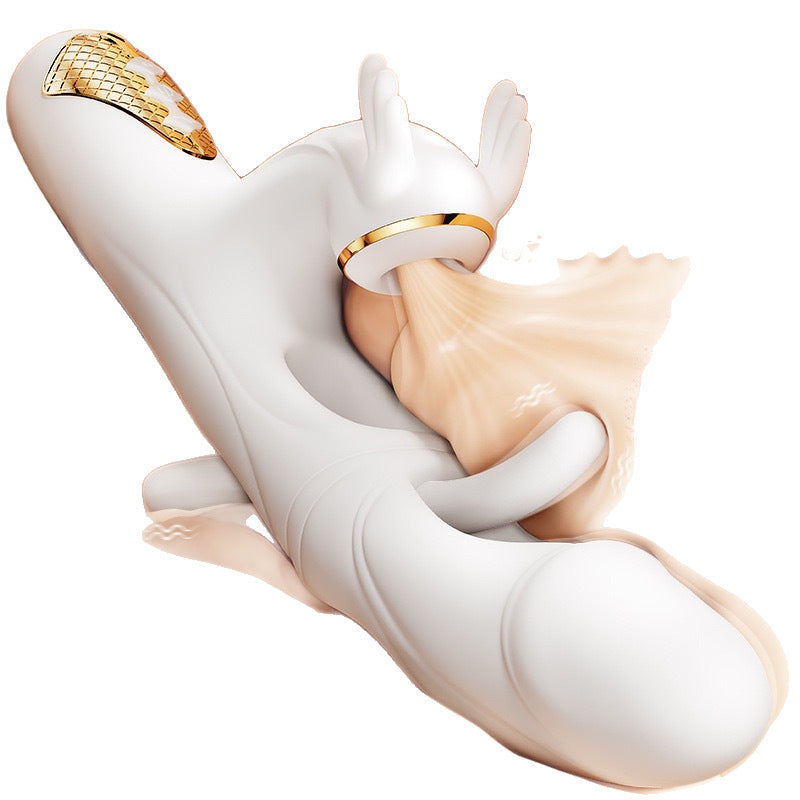 Women's Dual Stimulation Vibrator - G-Spot Insertion & Clit Suction Toy