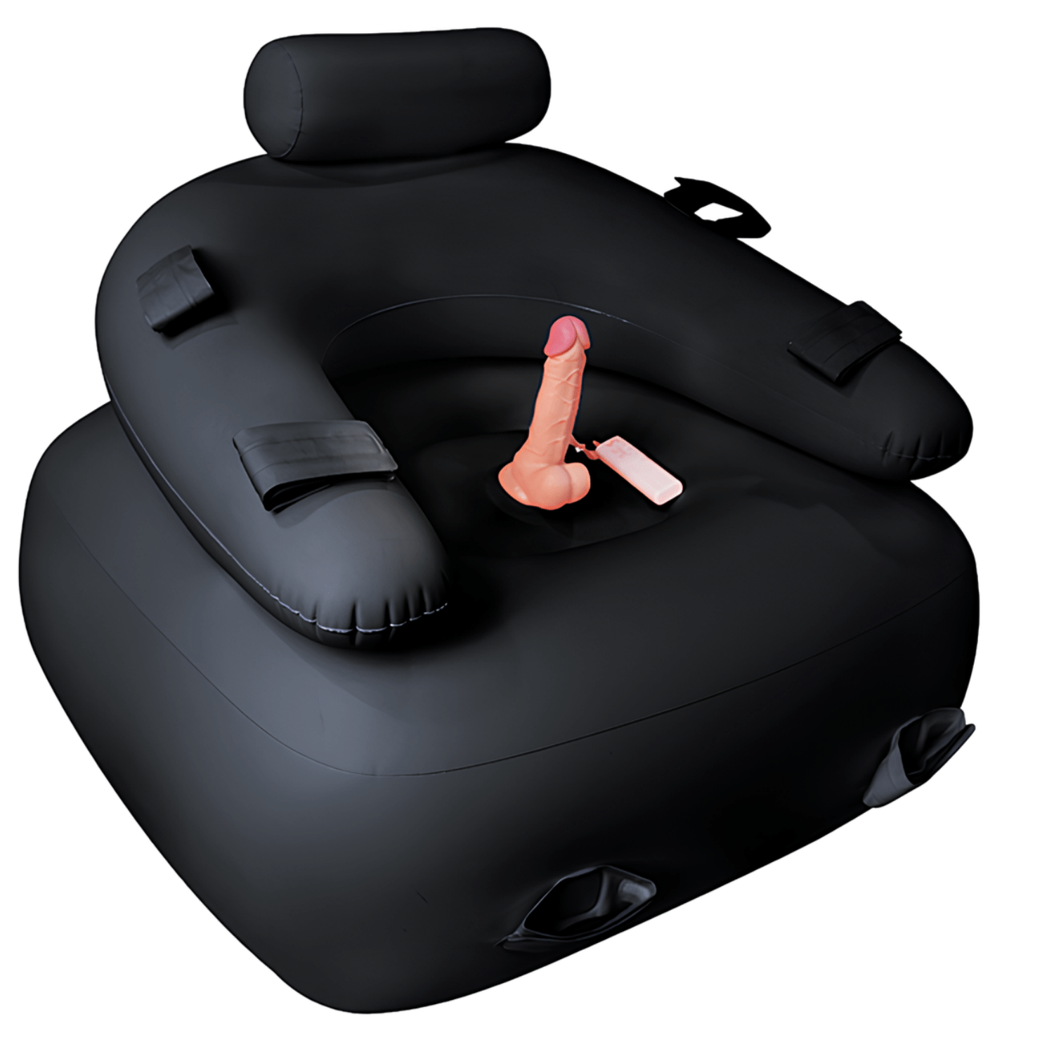 Inflatable Sex Chair with Bondage Set – Erotic Furniture with Dildo Mount & Electric Pump for Couples