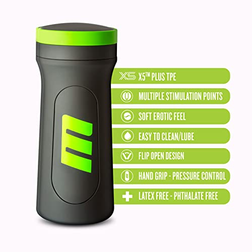 Lurevibe - Copa masturbadora M for Men M2 - Múltiples cámaras de placer para sensaciones potentes durante la penetración