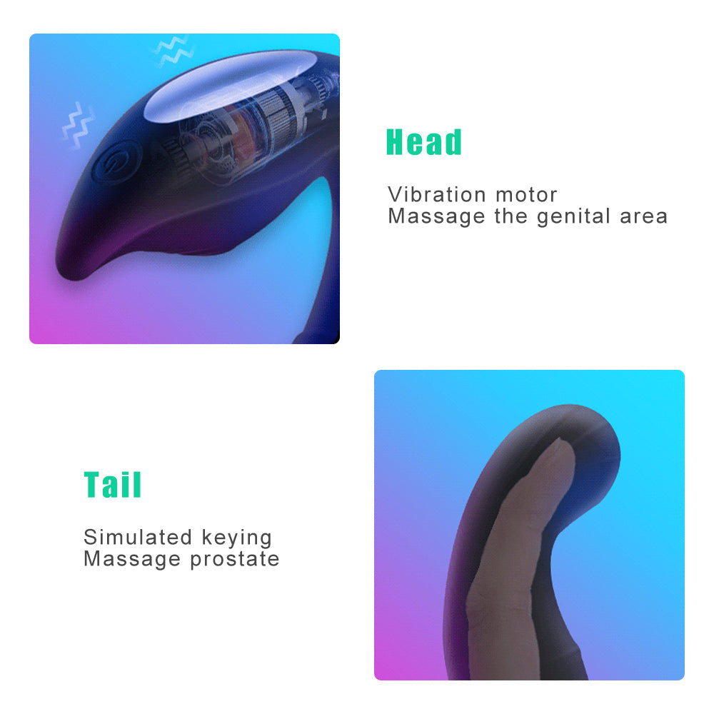 Prostata -Massagebaste App Remote Mobiltelefon Fernbedienungssteuerung Vestibular Artefact Starker Stoßschaltstein