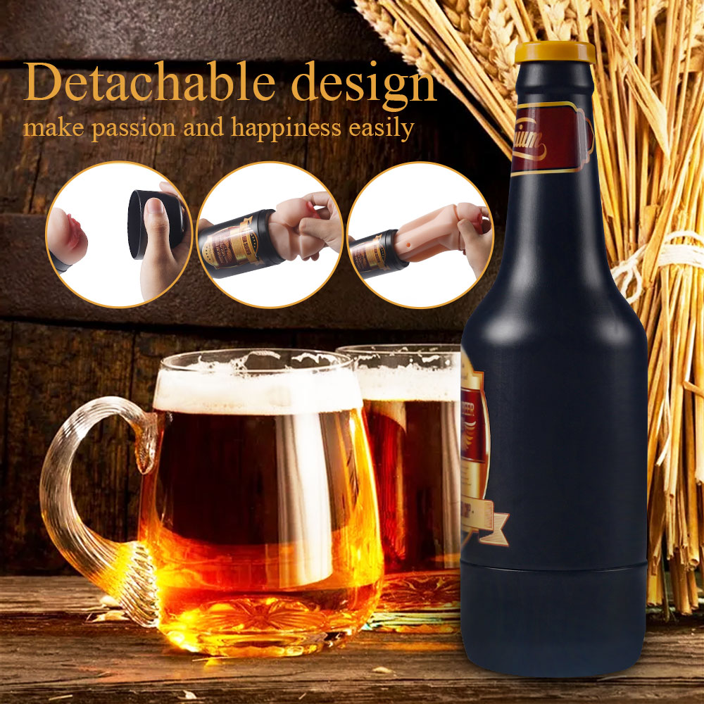 Männlicher Masturbator Erotikspielzeug tragbare Bierflasche