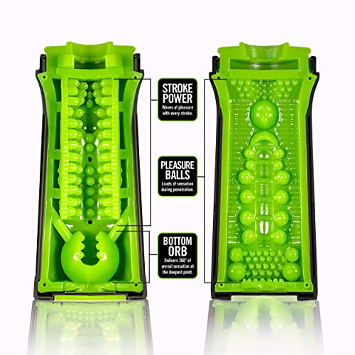 Lurevibe - Copa masturbadora M for Men M2 - Múltiples cámaras de placer para sensaciones potentes durante la penetración