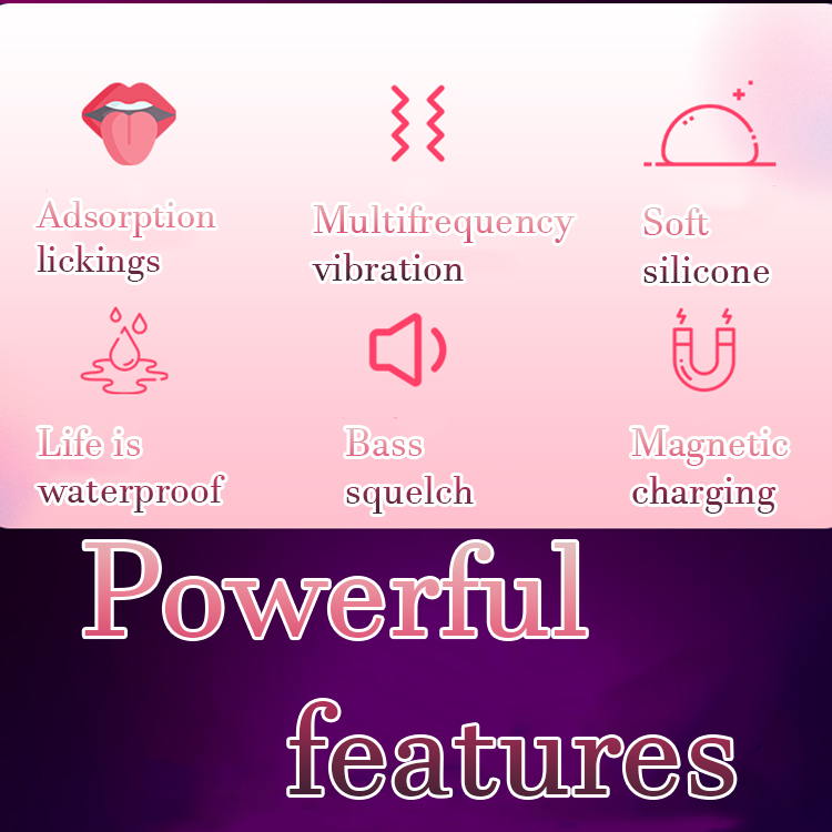 Zungenklitorisorgasmus -Vibrator -Brustwarzen und Licking Masturbator